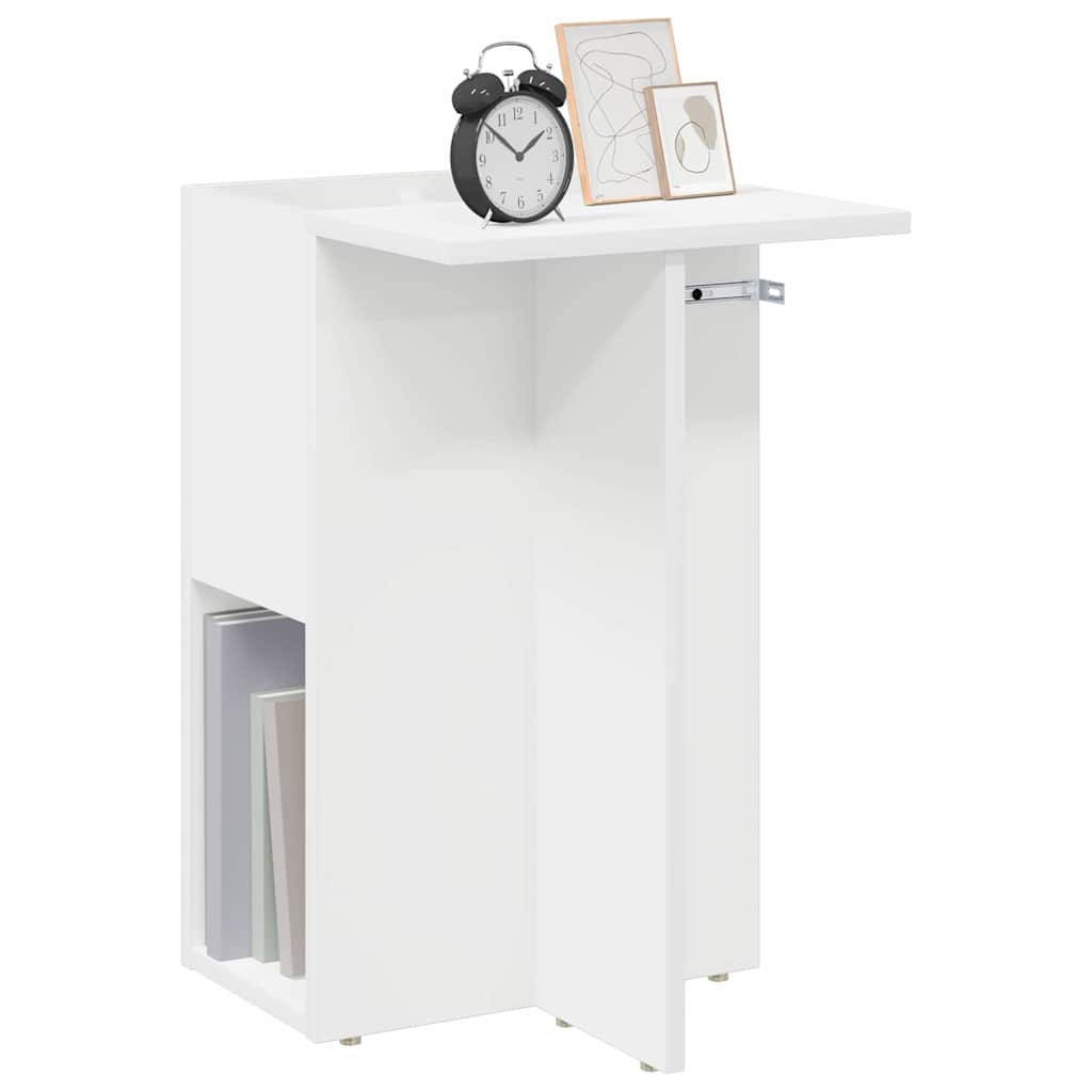 vidaXL Stolik końcowy Biały 35 x 40 x 55 cm Drewno inżynieryjne