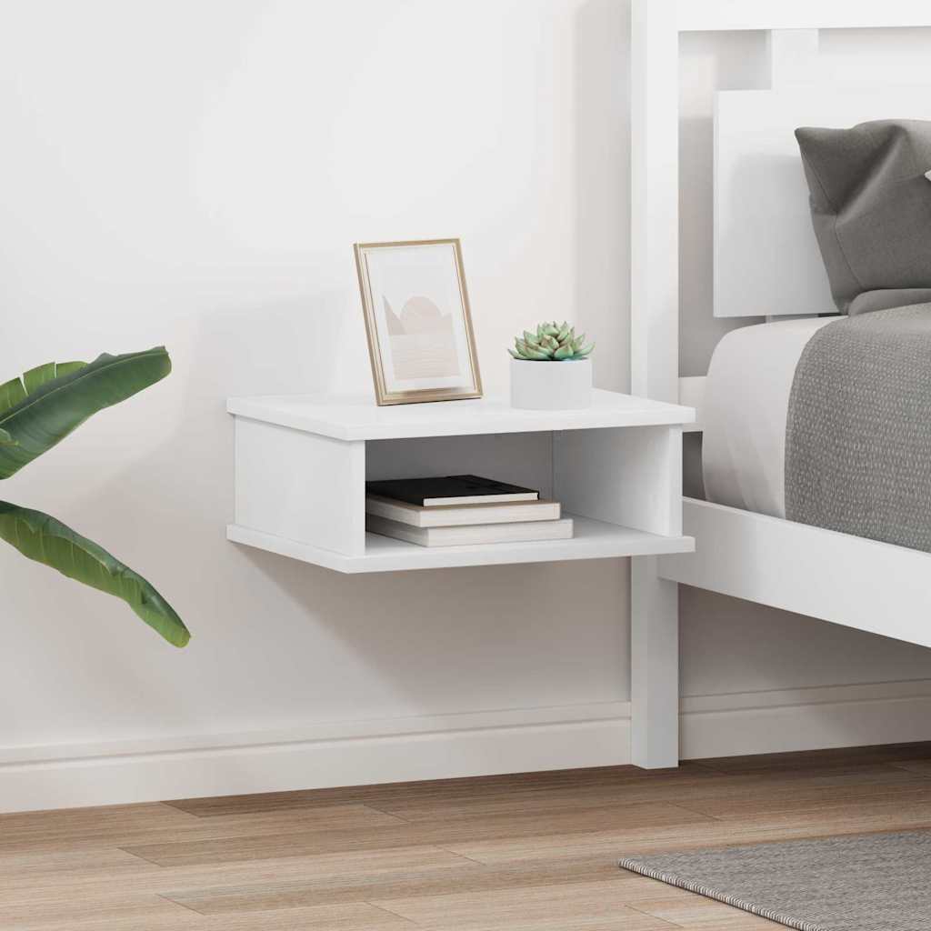 vidaXL Stolik nocny 2 pcs Biały 40 x 31 x 15 cm