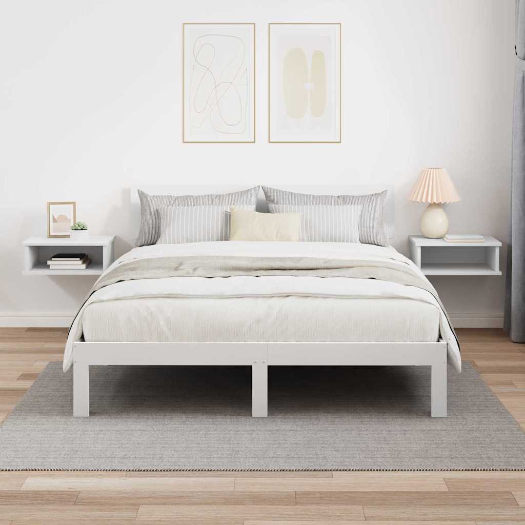 vidaXL Stolik nocny 2 pcs Biały 40 x 31 x 15 cm