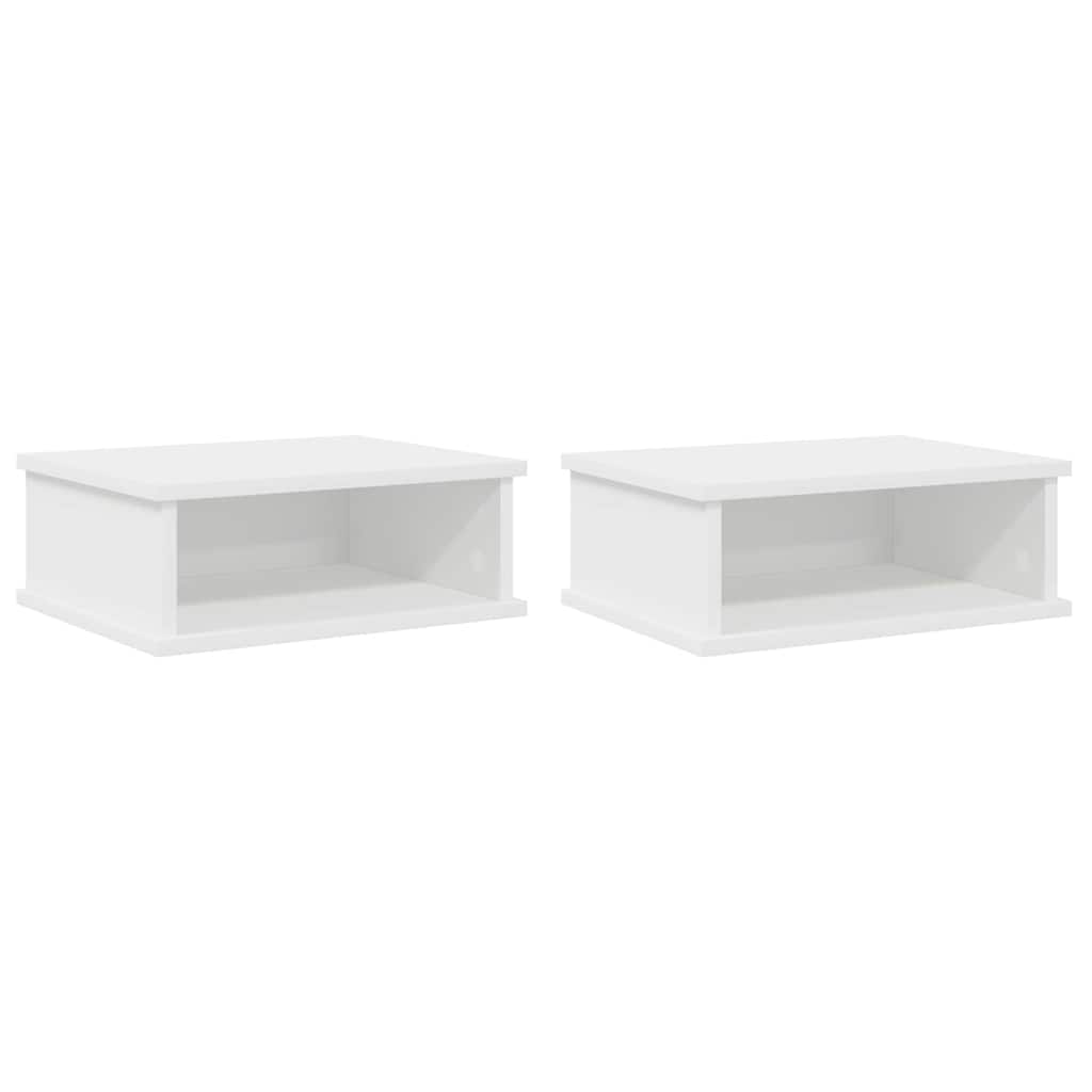vidaXL Stolik nocny 2 szt. Biały 40 x 31 x 15 cm Drewno inżynieryjne