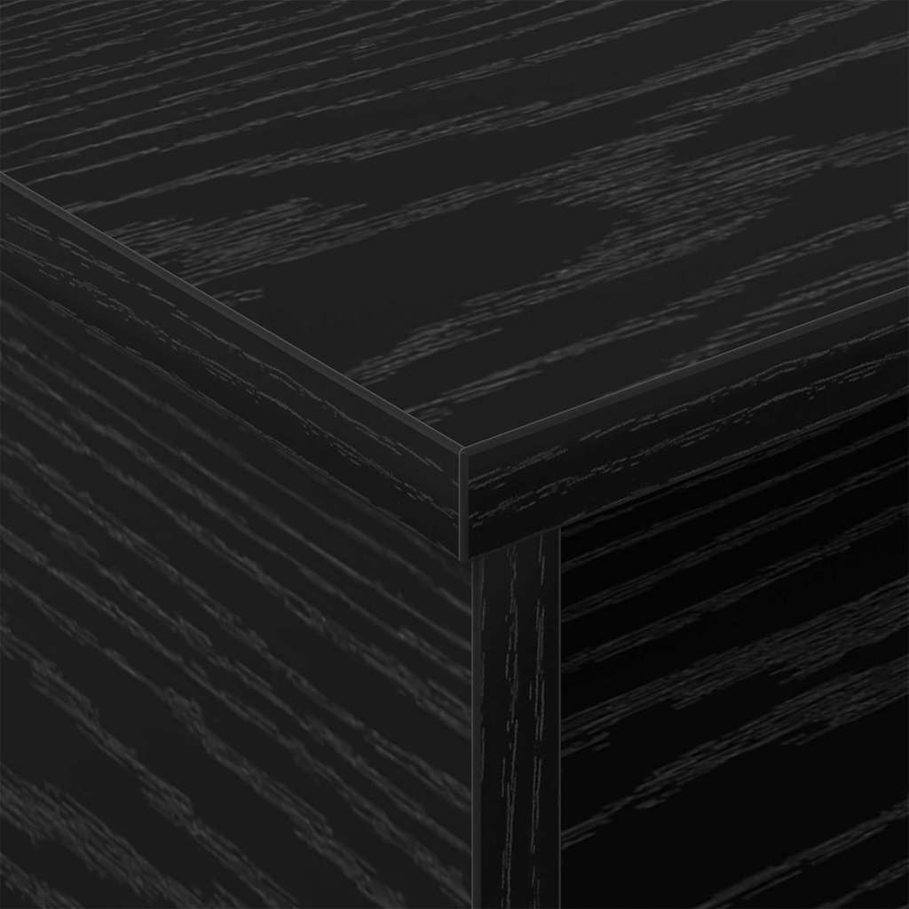 vidaXL Stolik nocny Czarny Dąb 40 x 31 x 15 cm Materiał drewnopochodny