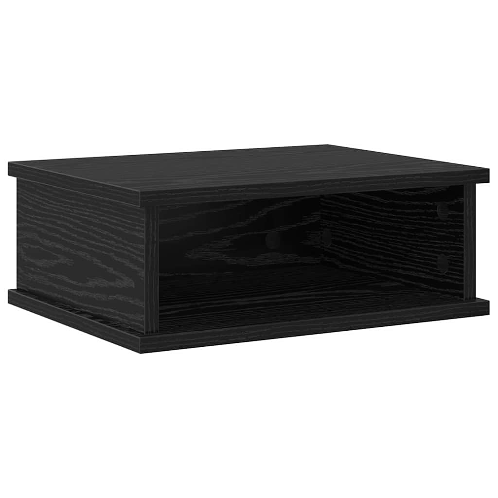vidaXL Stolik nocny 2 pcs Czarny Dąb 40 x 31 x 15 cm