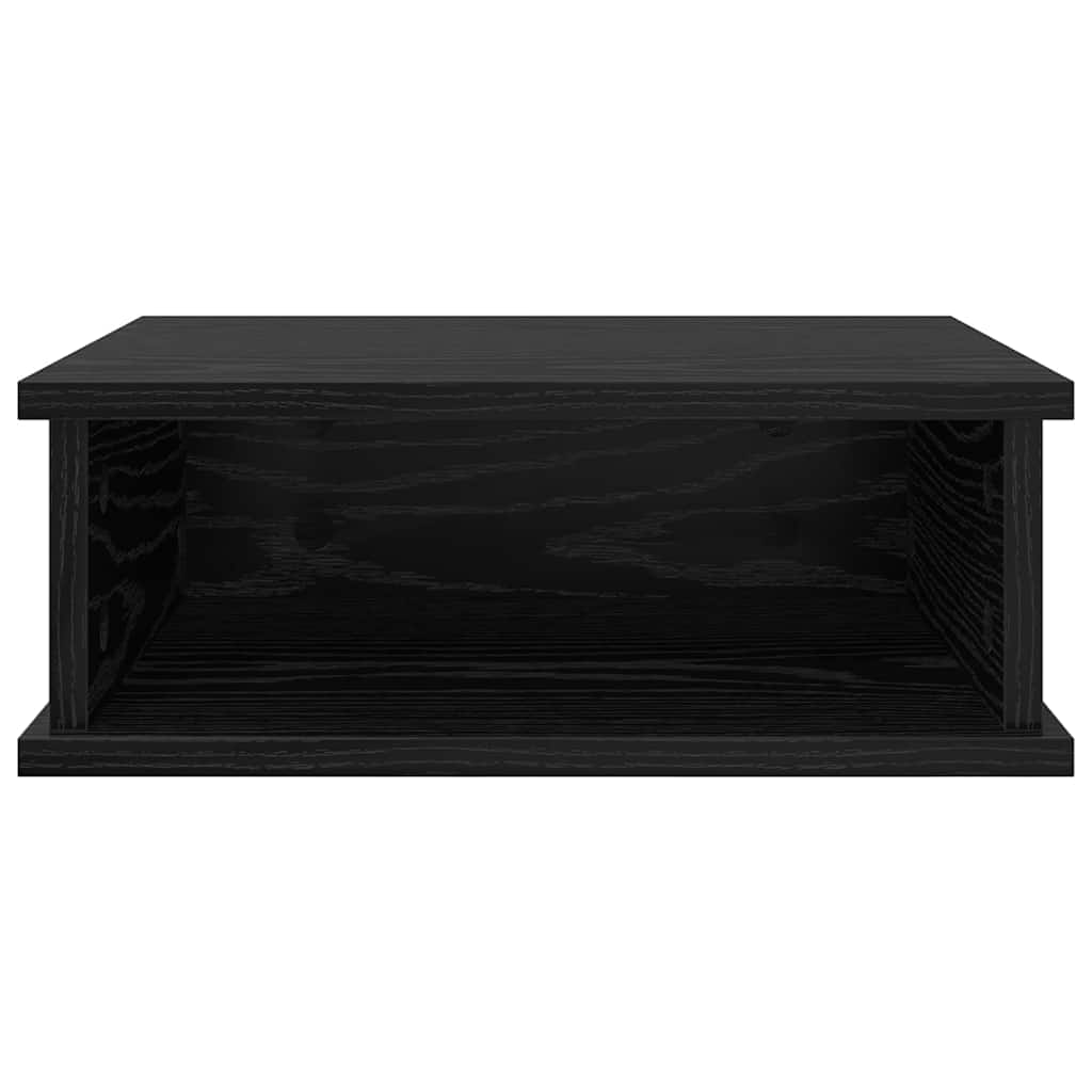 vidaXL Stolik nocny 2 pcs Czarny Dąb 40 x 31 x 15 cm