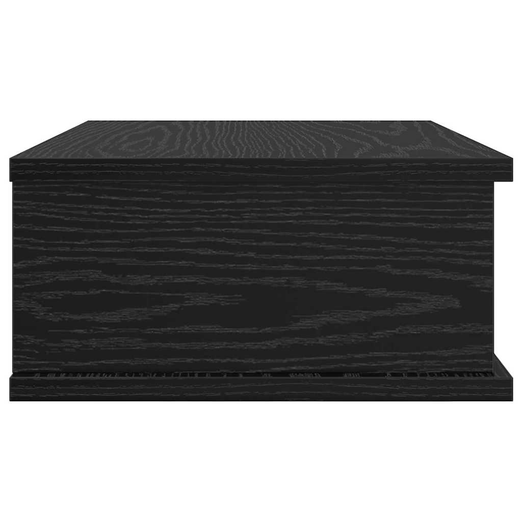 vidaXL Stolik nocny 2 pcs Czarny Dąb 40 x 31 x 15 cm