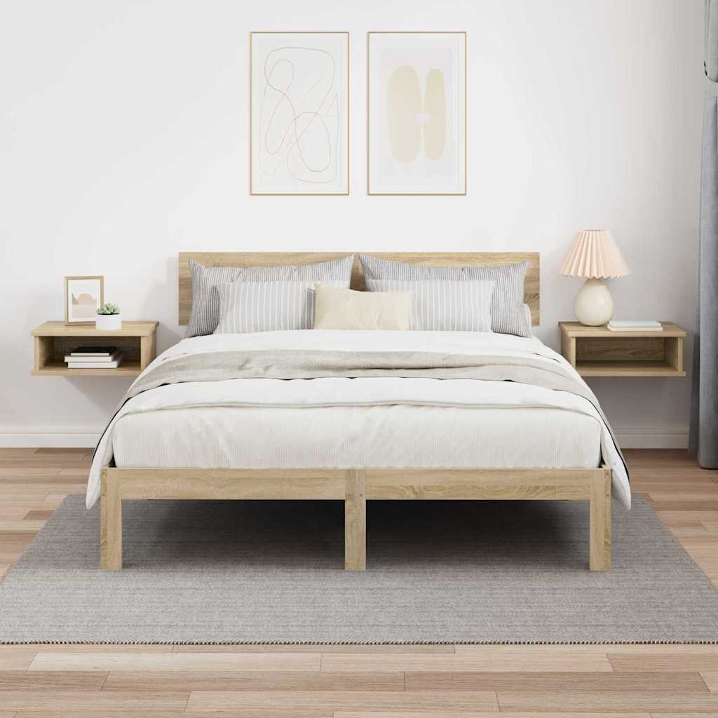 vidaXL Stolik nocny 2 pcs Dąb Sonoma 40 x 31 x 15 cm