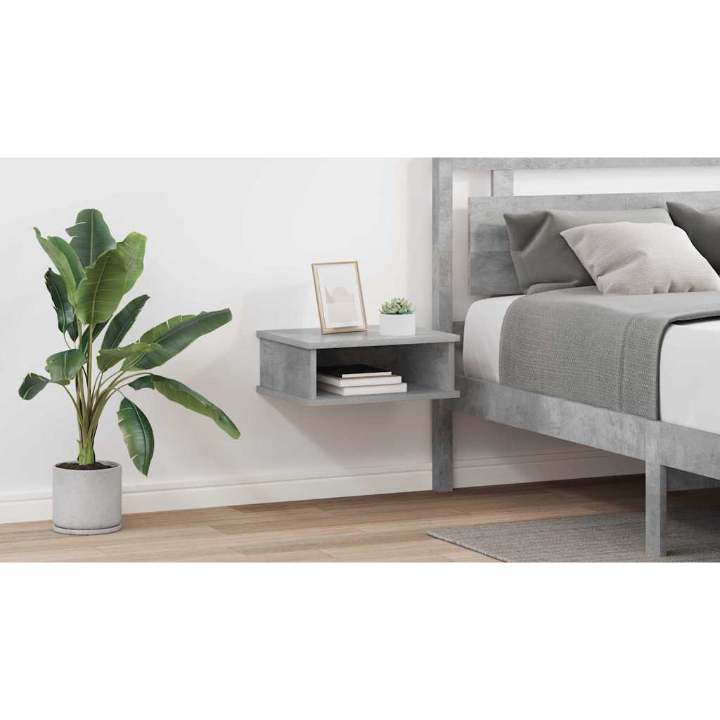 vidaXL Stolik nocny 2 szt. Betonowy szary 40 x 31 x 15 cm
