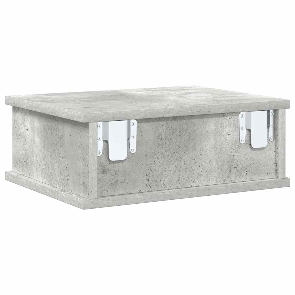 vidaXL Stolik nocny 2 pcs Betonowy szary 40 x 31 x 15 cm