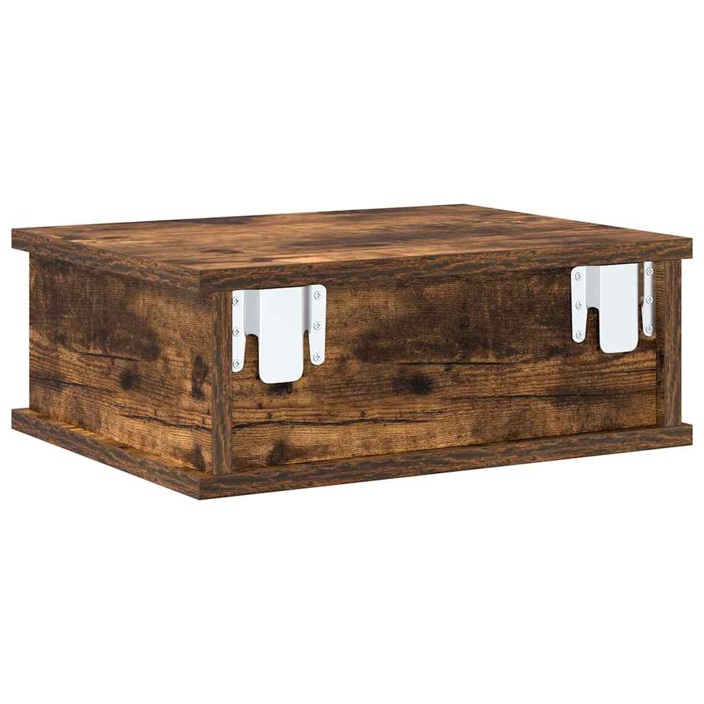 vidaXL Stolik nocny 2 pcs Dąb wędzony 40 x 31 x 15 cm