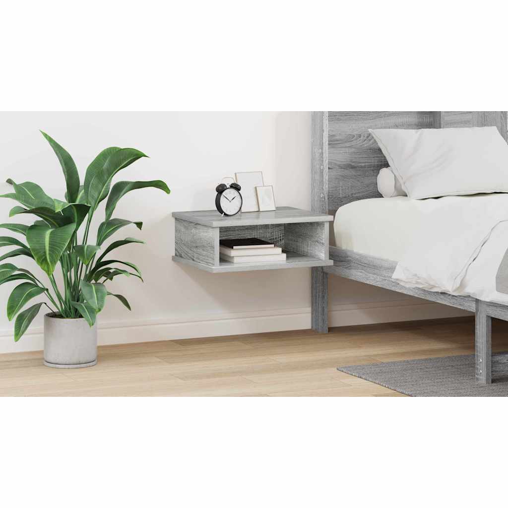 vidaXL Stolik nocny Szary Sonoma 40 x 31 x 15 cm Drewno inżynieryjne