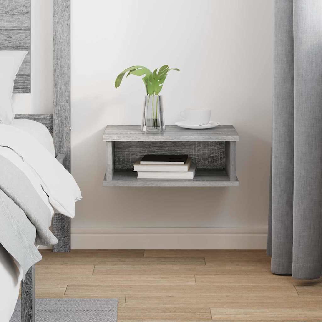 vidaXL Stolik nocny Szary Sonoma 40 x 31 x 15 cm