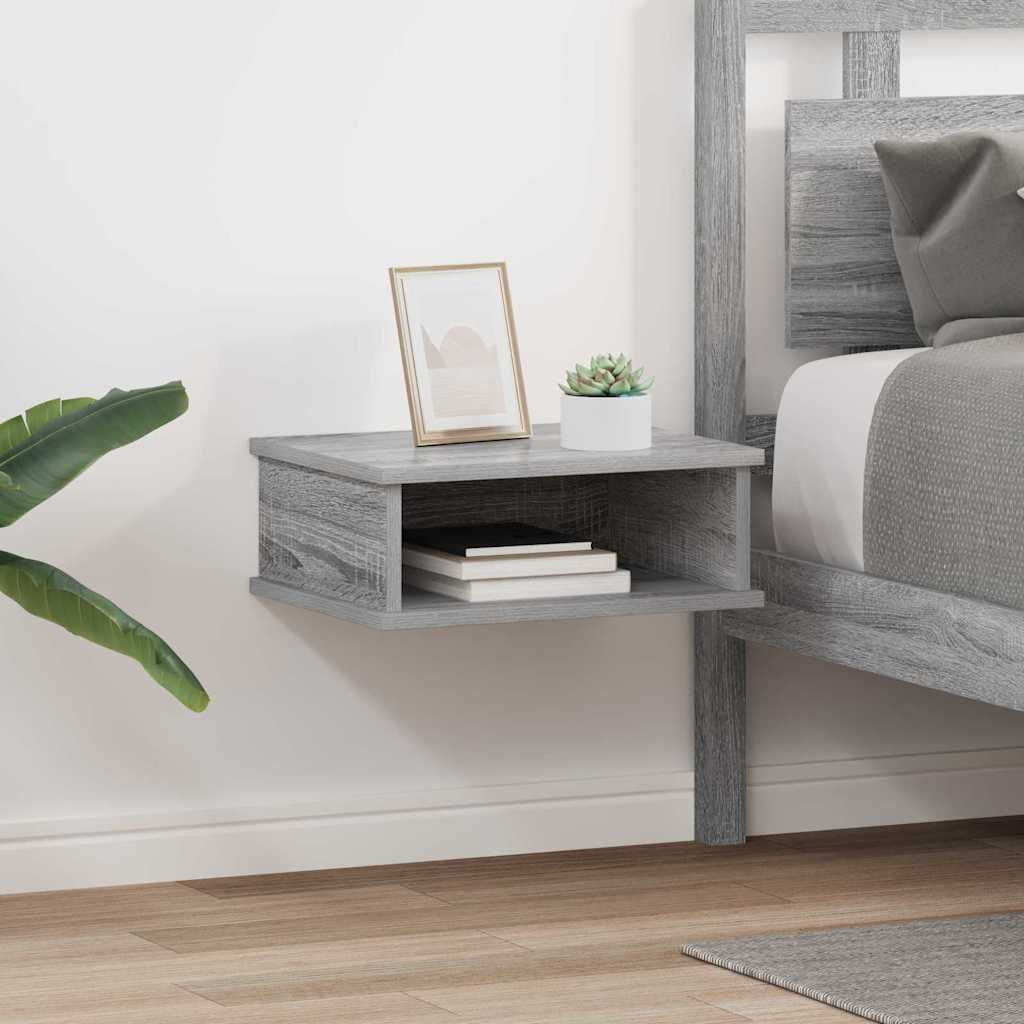 vidaXL Stolik nocny 2 pcs Szary Sonoma 40 x 31 x 15 cm