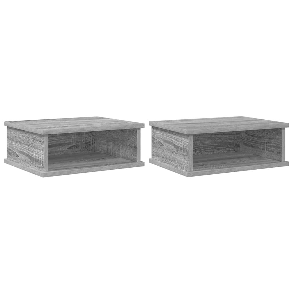 vidaXL Stolik nocny 2 pcs Szary Sonoma 40 x 31 x 15 cm