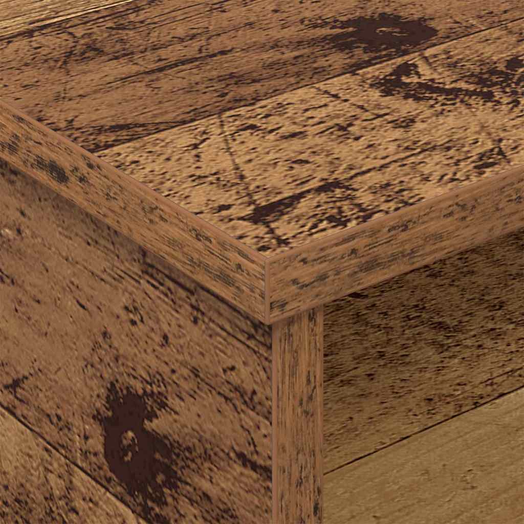 vidaXL Stolik nocny Stare drewno 40 x 31 x 15 cm