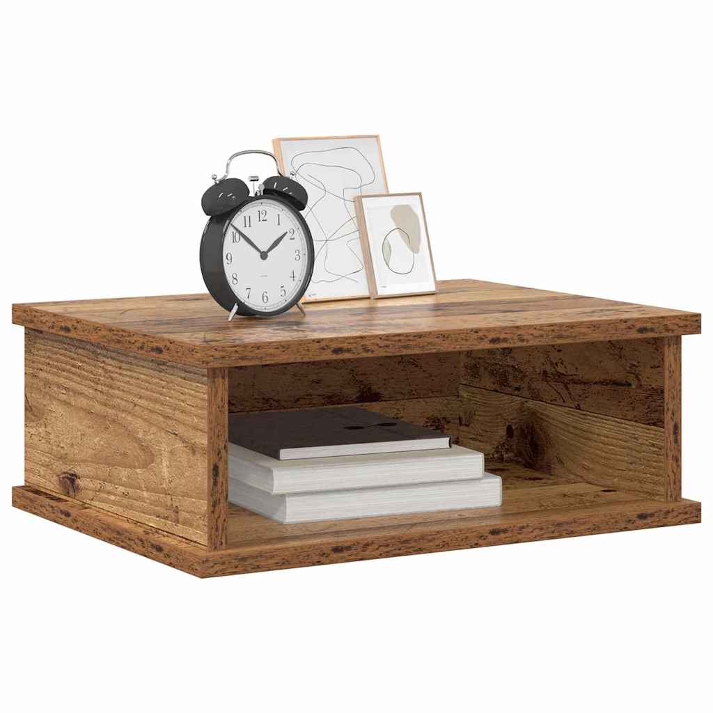 vidaXL Stolik nocny 2 pcs Stare drewno 40 x 31 x 15 cm