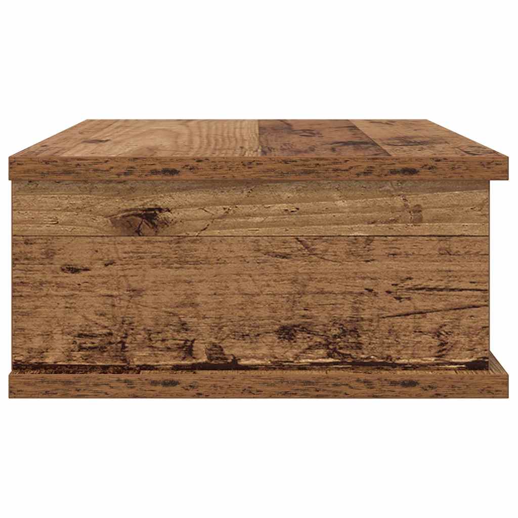 vidaXL Stolik nocny 2 pcs Stare drewno 40 x 31 x 15 cm