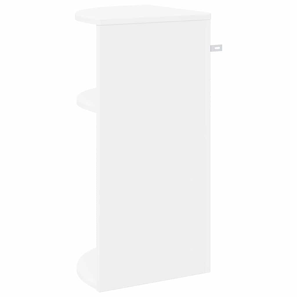 vidaXL Stolik końcowy Biały 29,6 x 29,6 x 60 cm