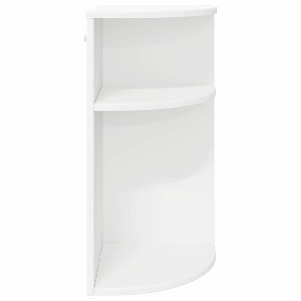 vidaXL Stolik końcowy Biały 29,6 x 29,6 x 60 cm Drewno inżynieryjne