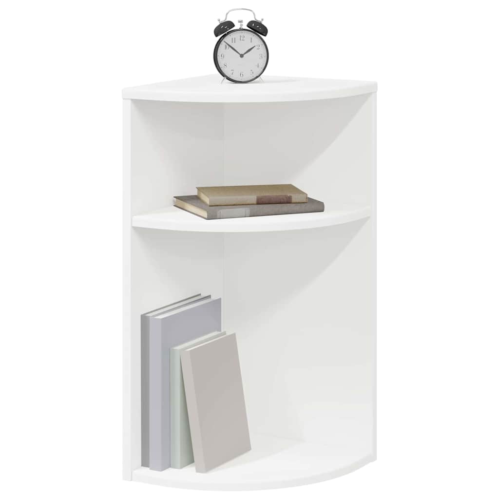 vidaXL Stolik końcowy Biały 29,6 x 29,6 x 60 cm Drewno inżynieryjne