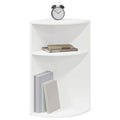 vidaXL Stolik końcowy Biały 29,6 x 29,6 x 60 cm Drewno inżynieryjne