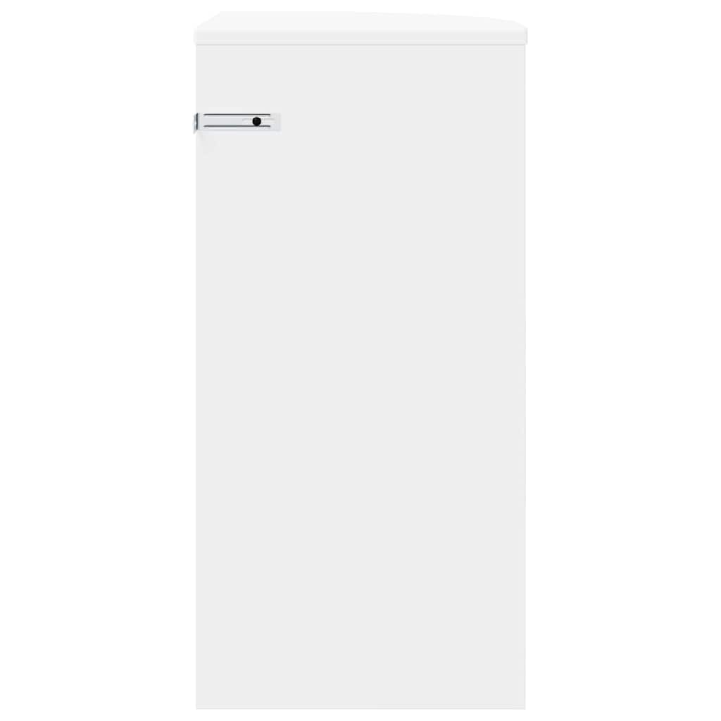 vidaXL Stolik końcowy Biały 29,6 x 29,6 x 60 cm
