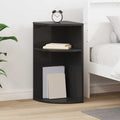 vidaXL Stolik końcowy Czarny 29,6 x 29,6 x 60 cm Drewno inżynieryjne