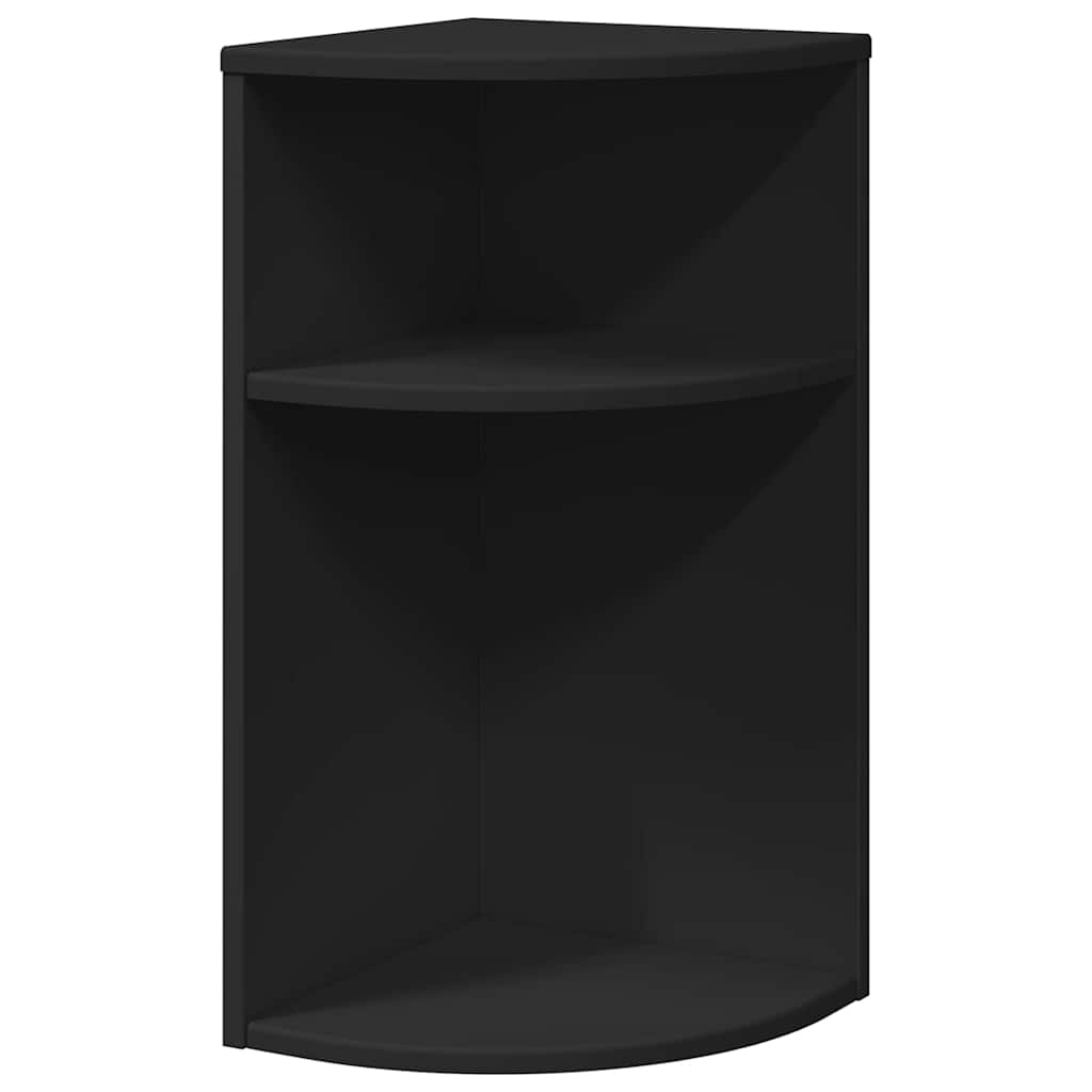 vidaXL Stolik końcowy Czarny 29,6 x 29,6 x 60 cm