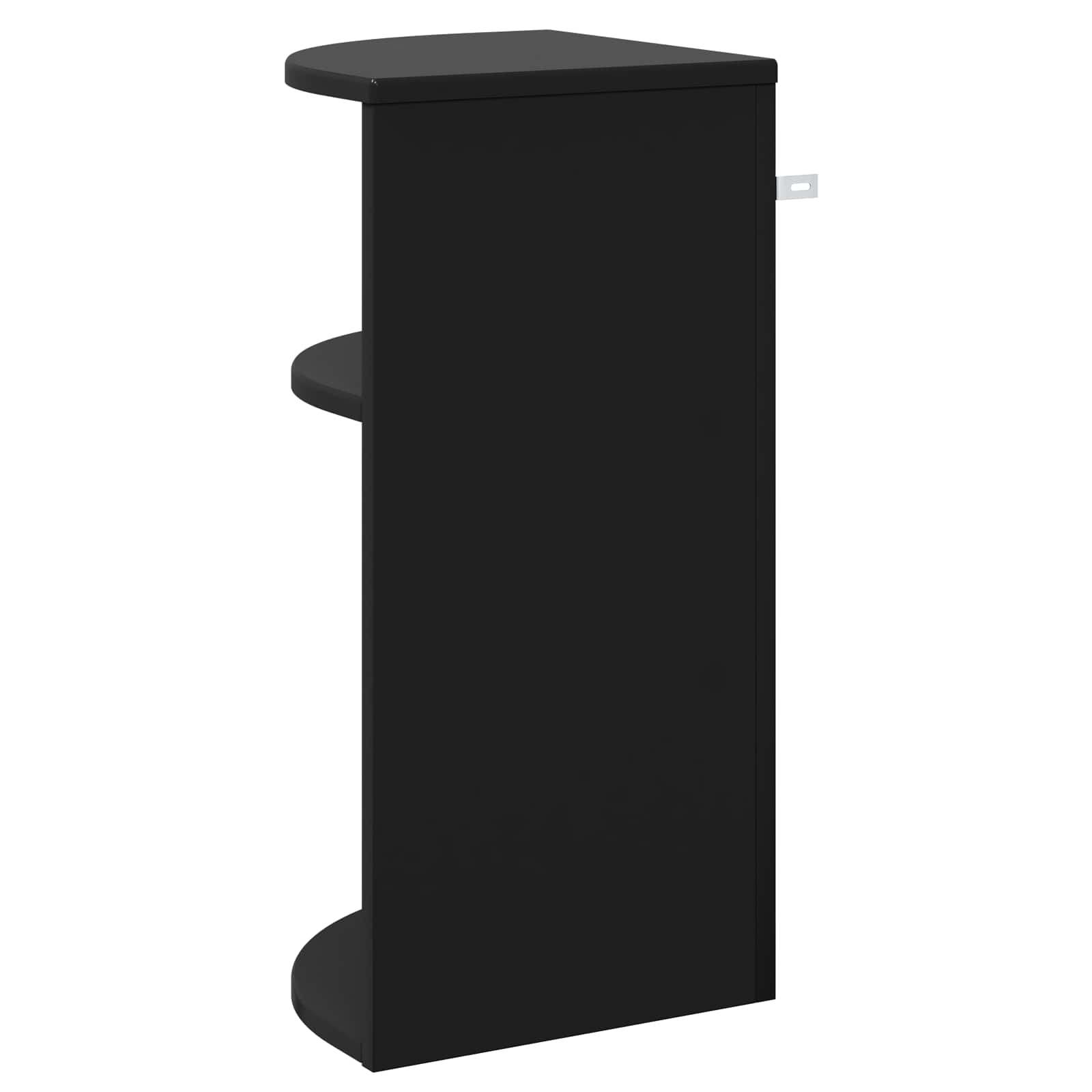 vidaXL Stolik końcowy Czarny 29,6 x 29,6 x 60 cm Drewno inżynieryjne