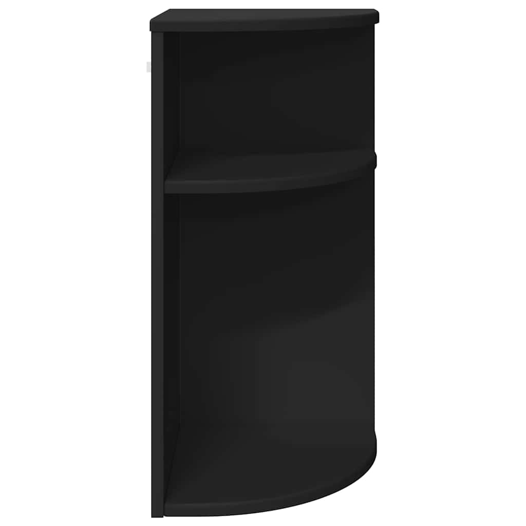 vidaXL Stolik końcowy Czarny 29,6 x 29,6 x 60 cm