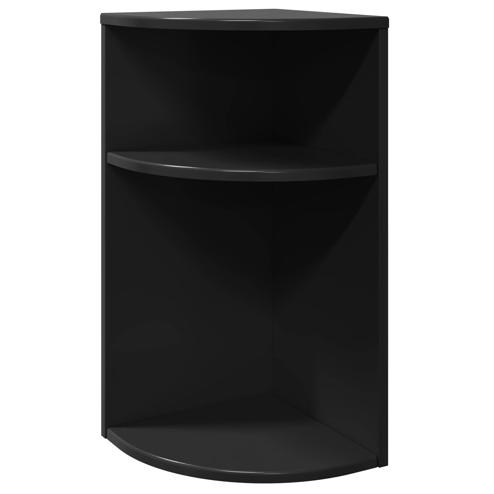 vidaXL Stolik końcowy Czarny 29,6 x 29,6 x 60 cm Drewno inżynieryjne