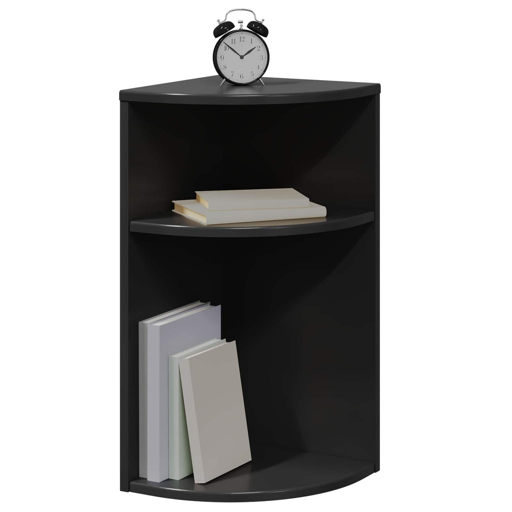 vidaXL Stolik końcowy Czarny 29,6 x 29,6 x 60 cm Drewno inżynieryjne