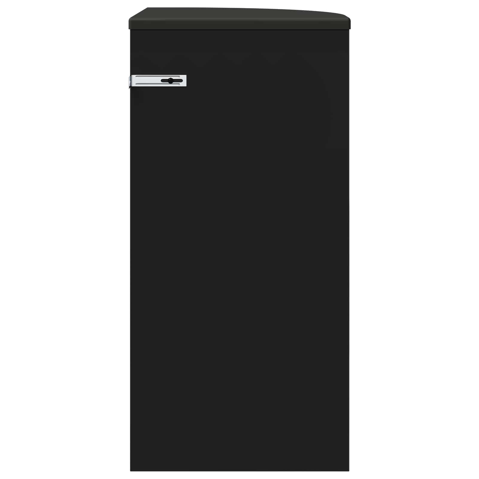 vidaXL Stolik końcowy Czarny 29,6 x 29,6 x 60 cm Drewno inżynieryjne