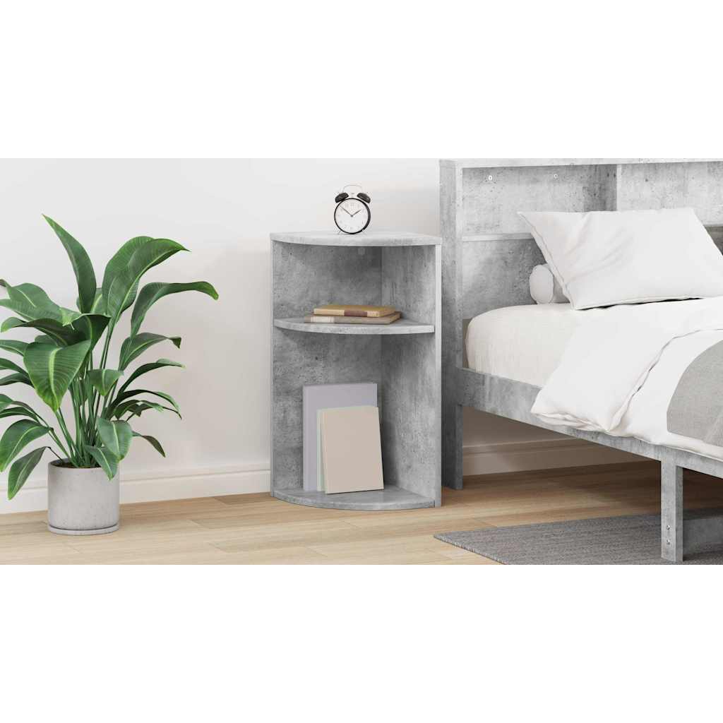 vidaXL Stolik końcowy Betonowy szary 29,6 x 29,6 x 60 cm