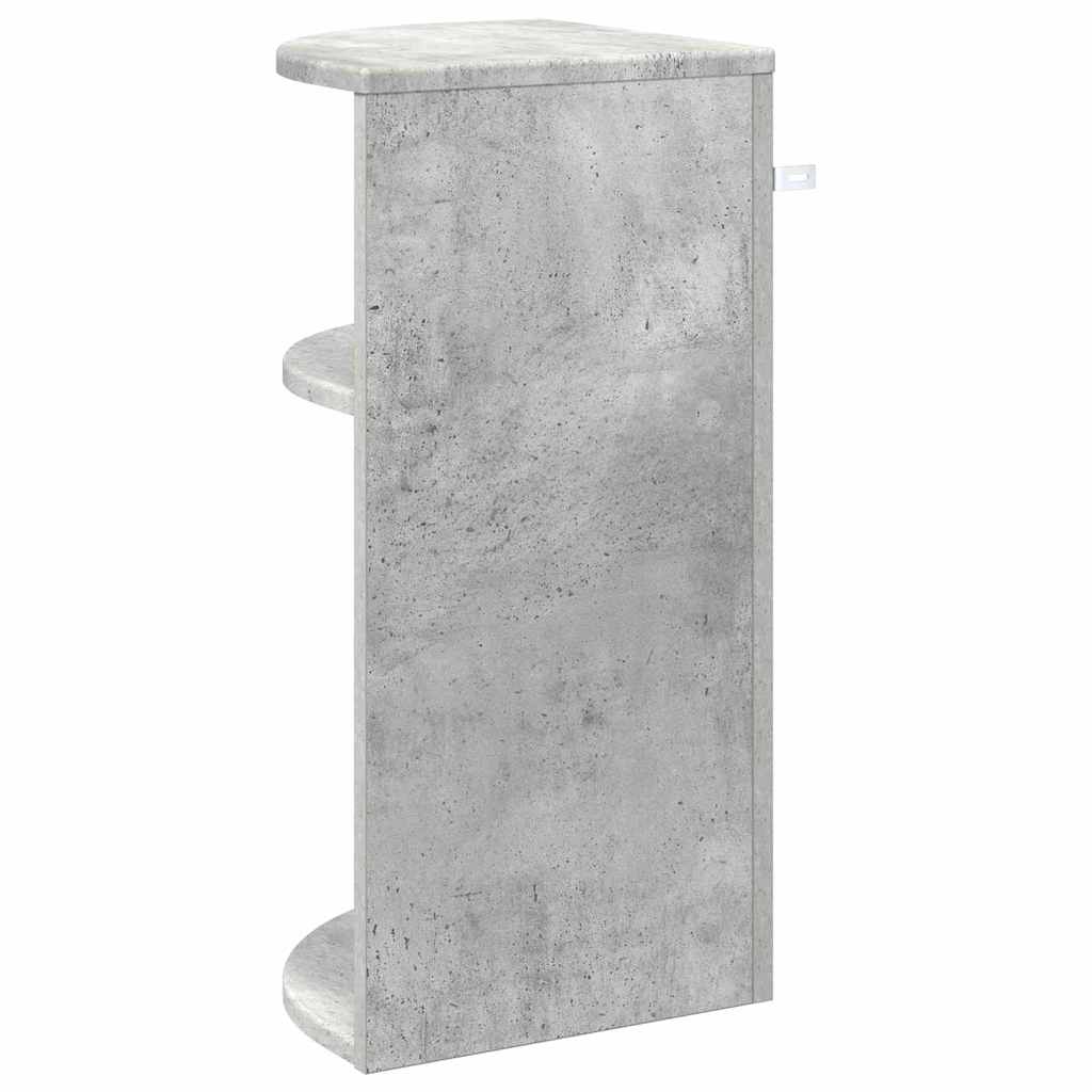 vidaXL Stolik końcowy Betonowy szary 29,6 x 29,6 x 60 cm