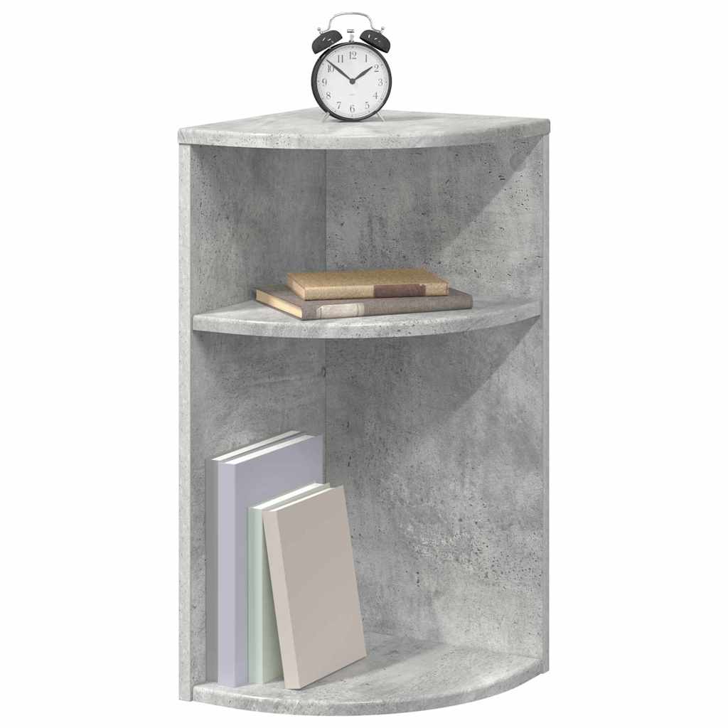 vidaXL Stolik końcowy Betonowy szary 29,6 x 29,6 x 60 cm