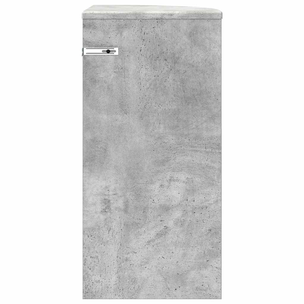 vidaXL Stolik końcowy Betonowy szary 29,6 x 29,6 x 60 cm