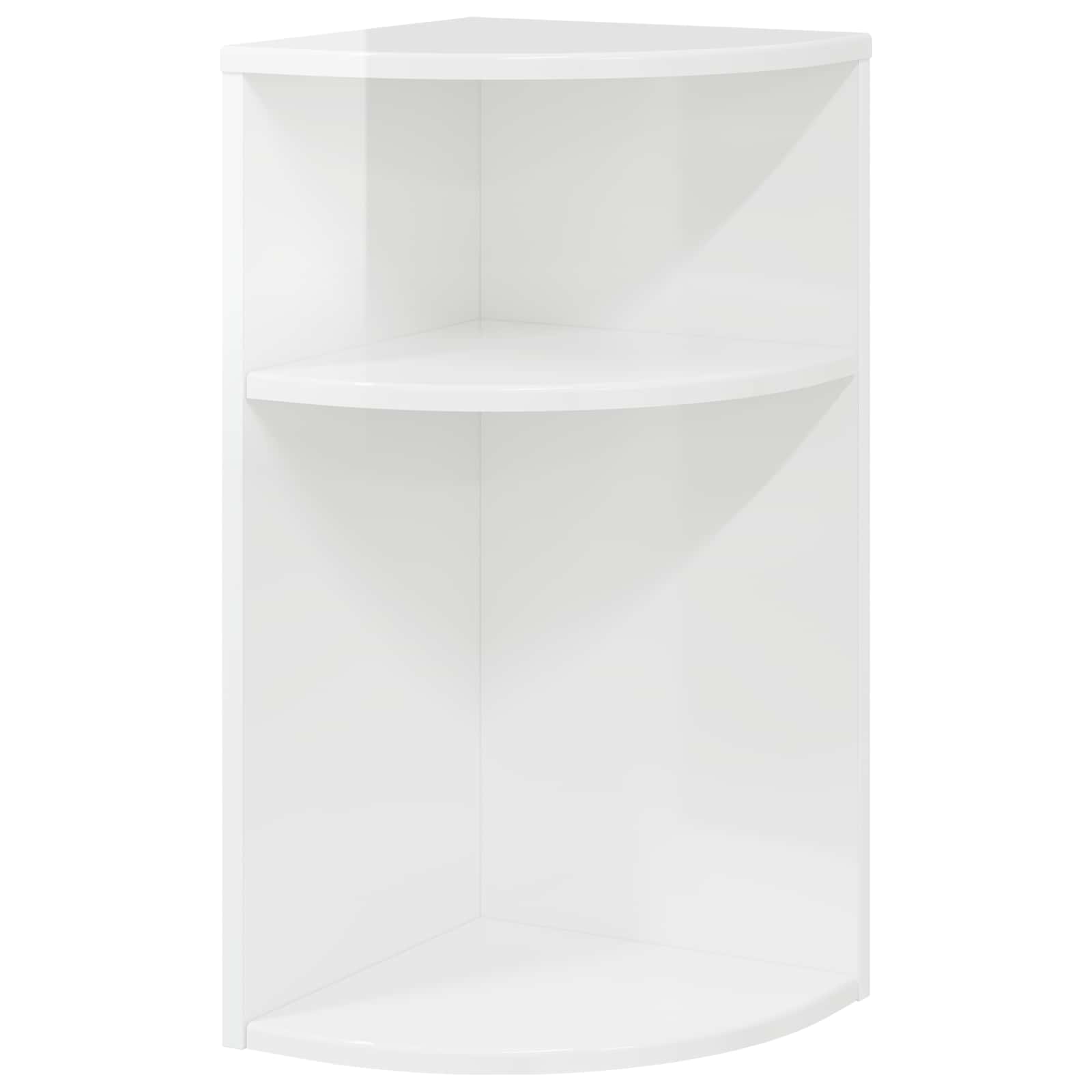 vidaXL Stolik końcowy Wysoki połysk biały 29,6 x 29,6 x 60 cm
