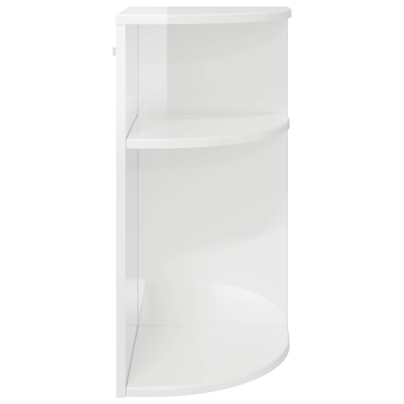 vidaXL Stolik końcowy Wysoki połysk biały 29,6 x 29,6 x 60 cm