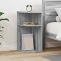 vidaXL Stolik końcowy Szary Sonoma 29,6 x 29,6 x 60 cm