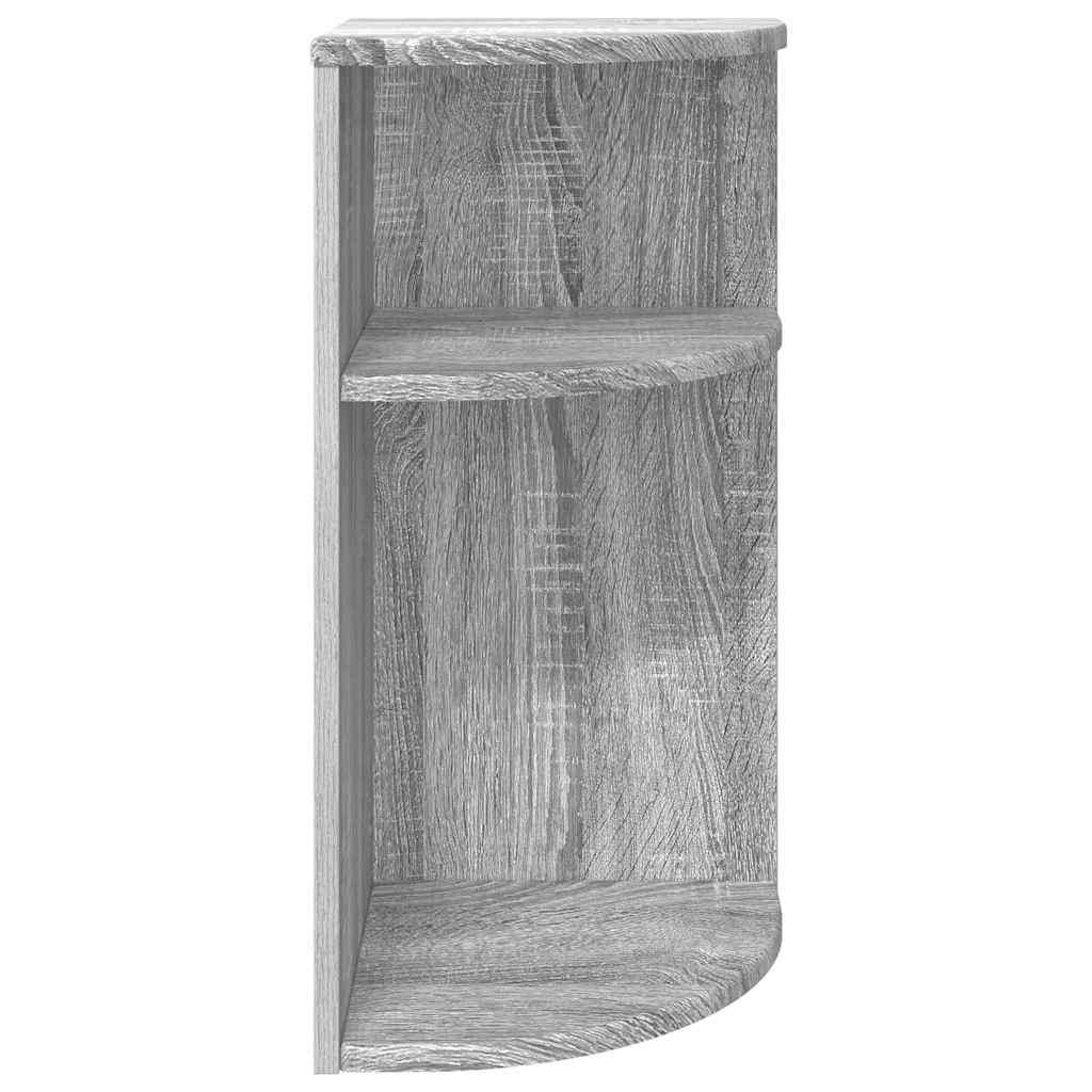 vidaXL Stolik końcowy Szary Sonoma 29,6 x 29,6 x 60 cm