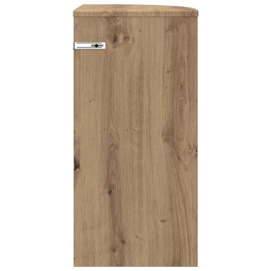 vidaXL Stolik końcowy Dąb rzemieślniczy 29,6 x 29,6 x 60 cm