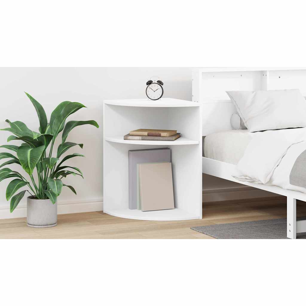 vidaXL Stolik końcowy Biały 39,7 x 39,7 x 60 cm Drewno inżynieryjne