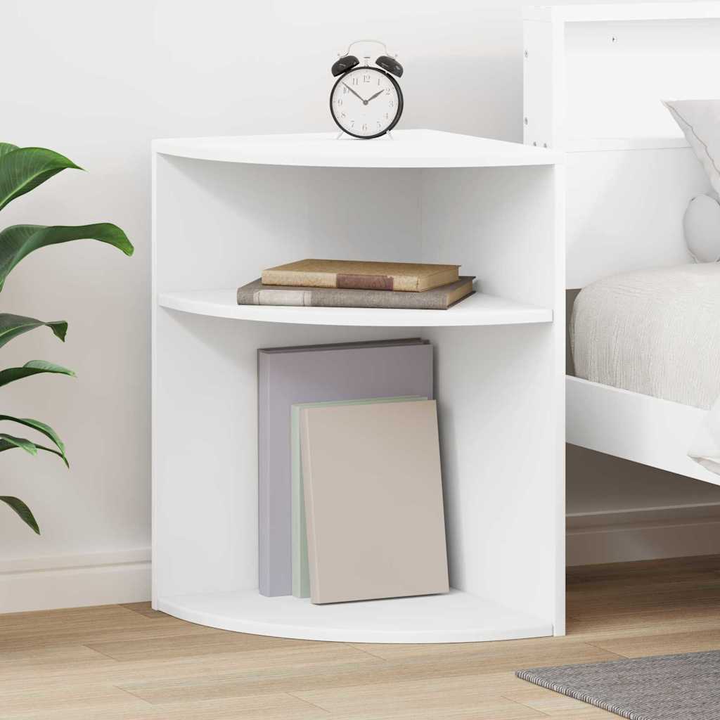 vidaXL Stolik końcowy Biały 39,7 x 39,7 x 60 cm