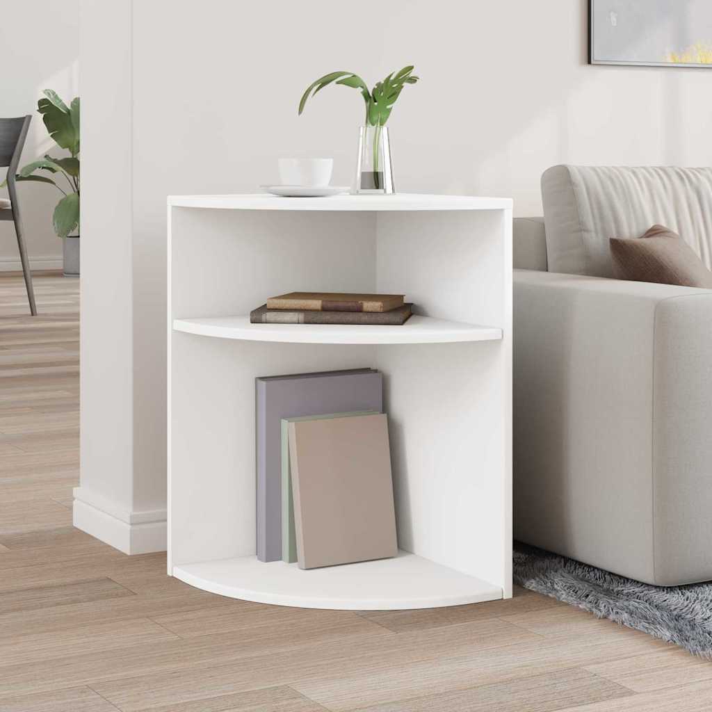 vidaXL Stolik końcowy Biały 39,7 x 39,7 x 60 cm