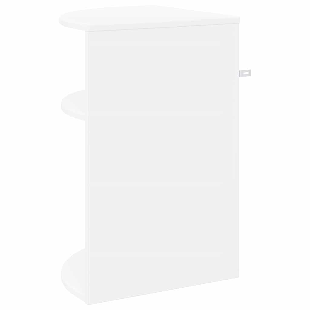 vidaXL Stolik końcowy Biały 39,7 x 39,7 x 60 cm