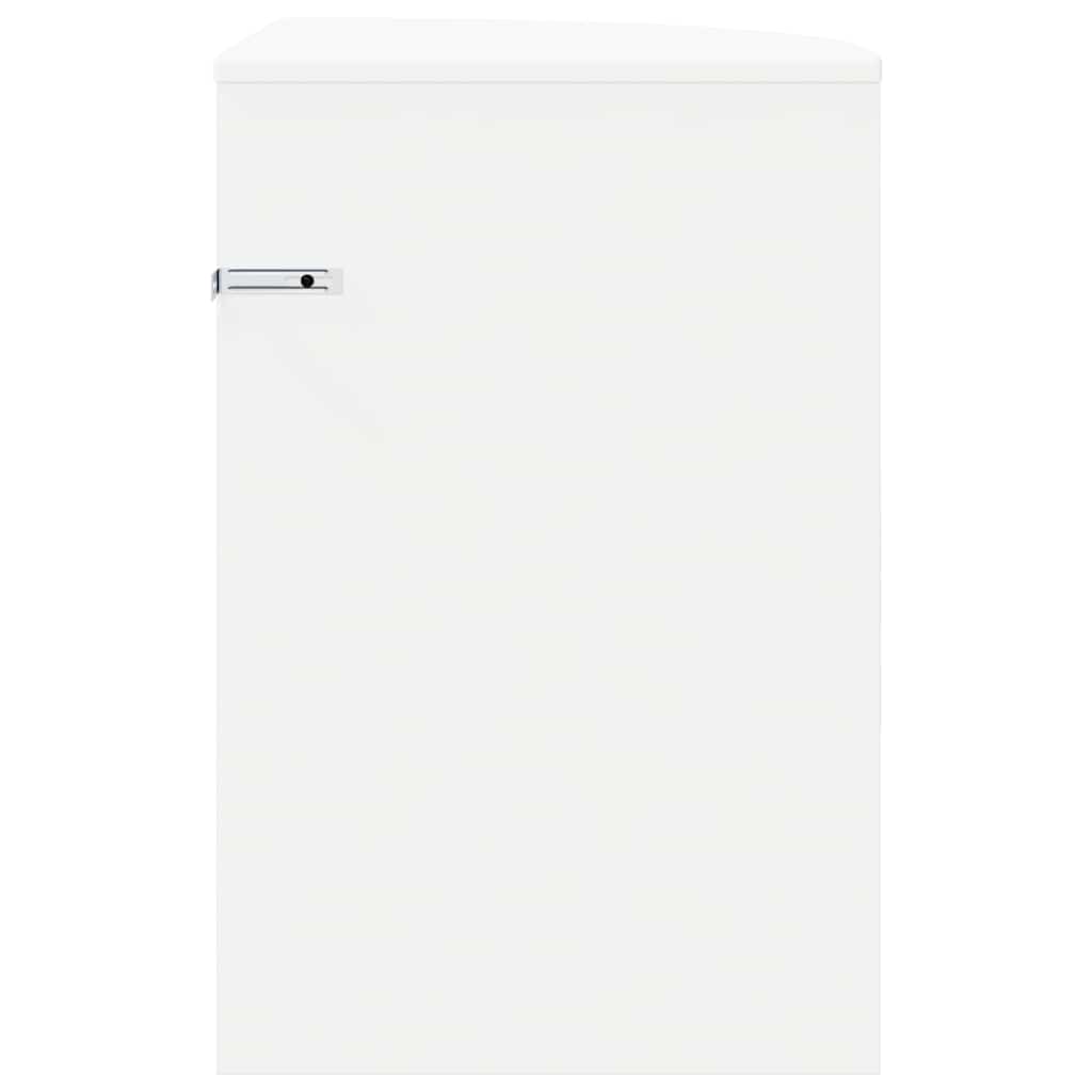 vidaXL Stolik końcowy Biały 39,7 x 39,7 x 60 cm