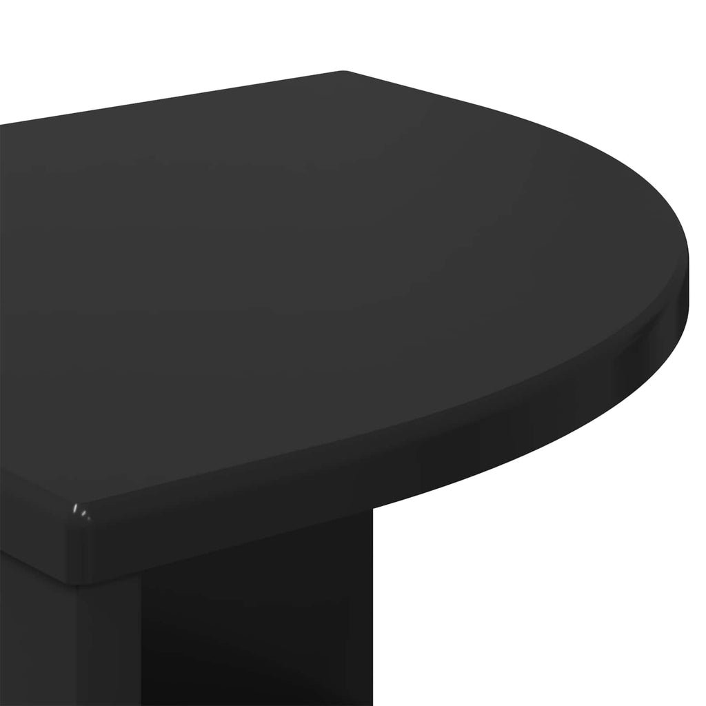 vidaXL Stolik końcowy Czarny 39,7 x 39,7 x 60 cm Drewno inżynieryjne