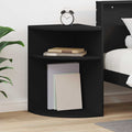 vidaXL Stolik końcowy Czarny 39,7 x 39,7 x 60 cm