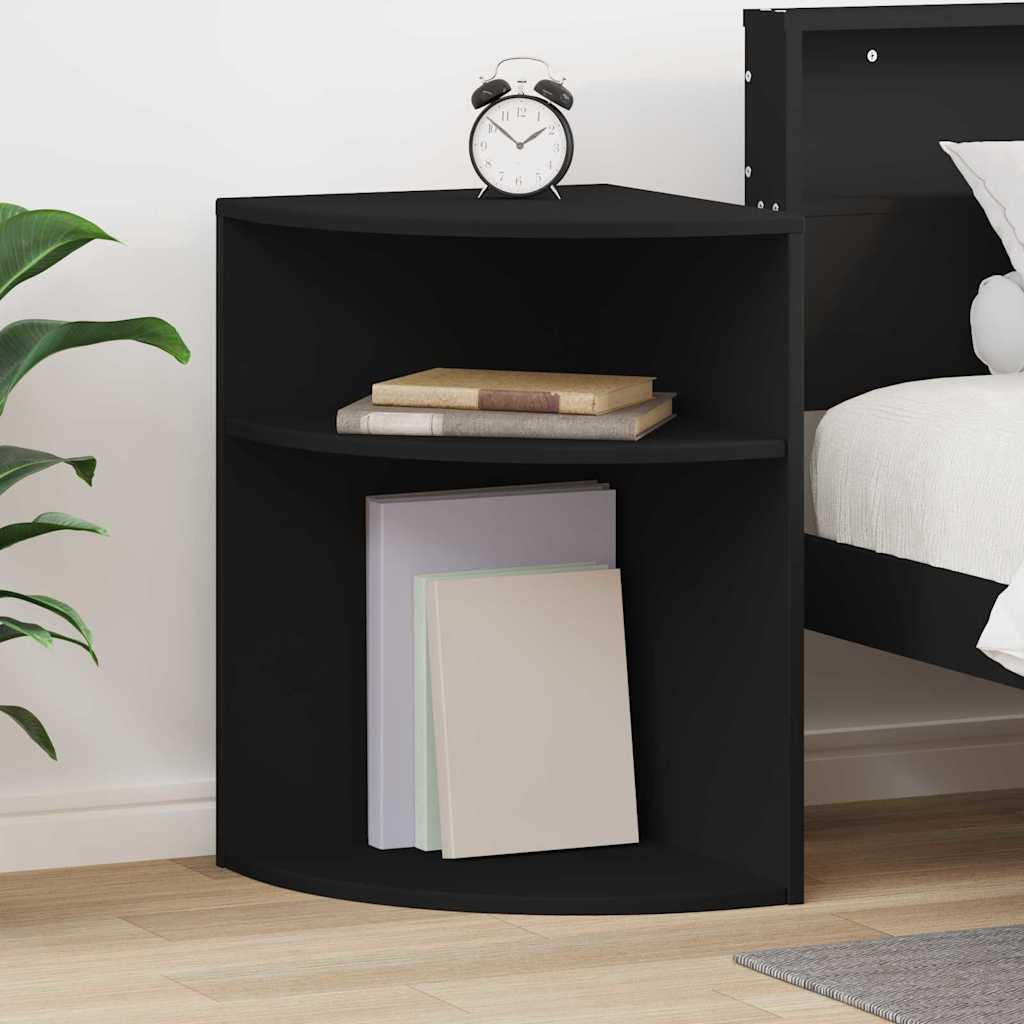 vidaXL Stolik końcowy Czarny 39,7 x 39,7 x 60 cm