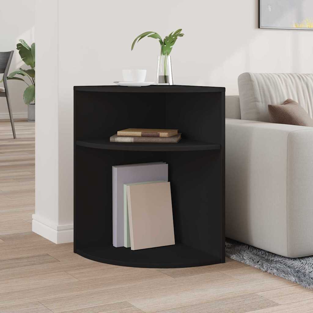 vidaXL Stolik końcowy Czarny 39,7 x 39,7 x 60 cm