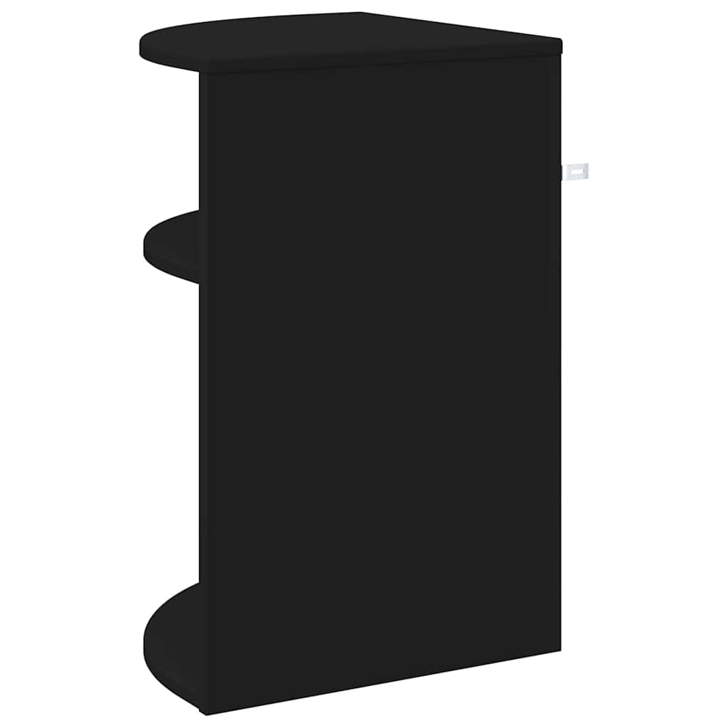 vidaXL Stolik końcowy Czarny 39,7 x 39,7 x 60 cm